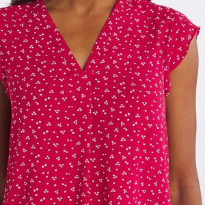 MONDAY FUN Cheylin Flutter Sleeve Blouse